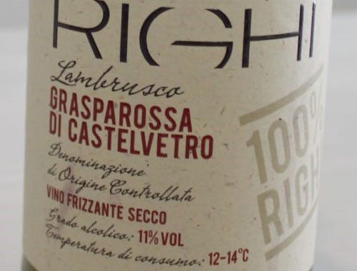 Lambrusco Grasparossa di Castelvetro DOC Secco di Righi