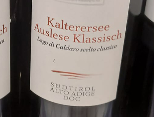 Kalterersee Auslese DOC di Cantina Kurtatsch