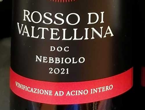 Rosso di Valtellina DOC di Nino Negri